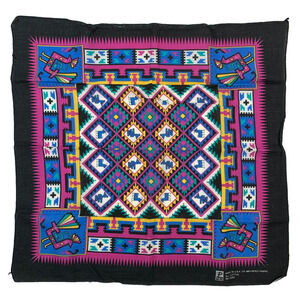 Vintage 13960 Paris Native Southwest Scarf Bandana 20.75" x 20.75" Made in USA